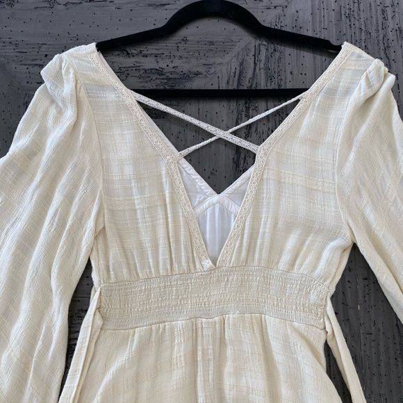 Free people boho long sleeve dress, size small. Like new - Picture 2 of 7